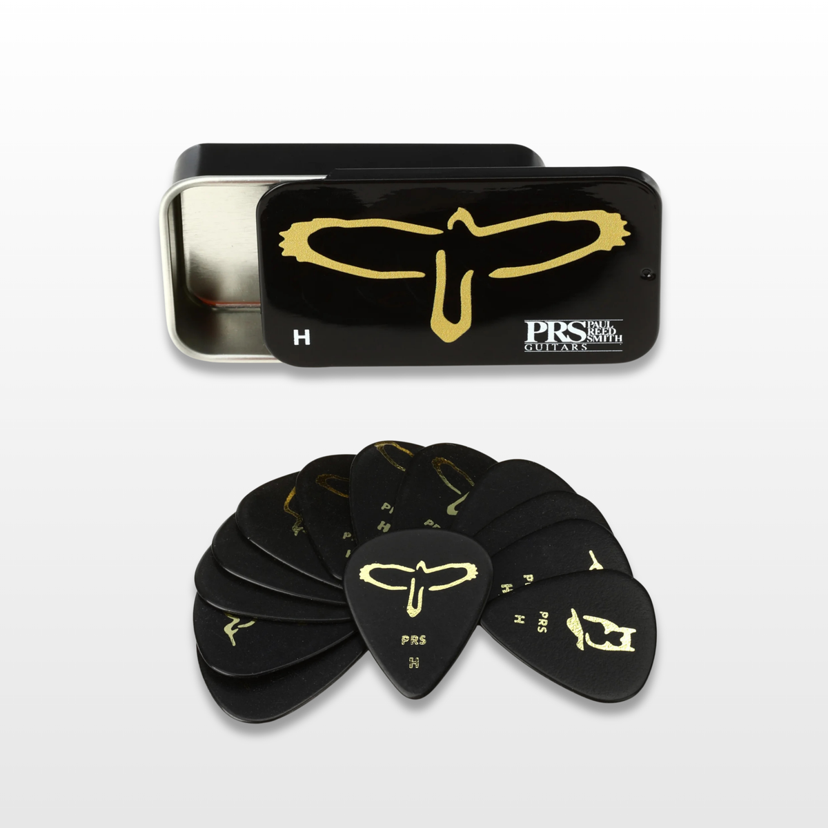 PRS Gold Birds علبة ريش جيتار متنوعة سميكة (12)