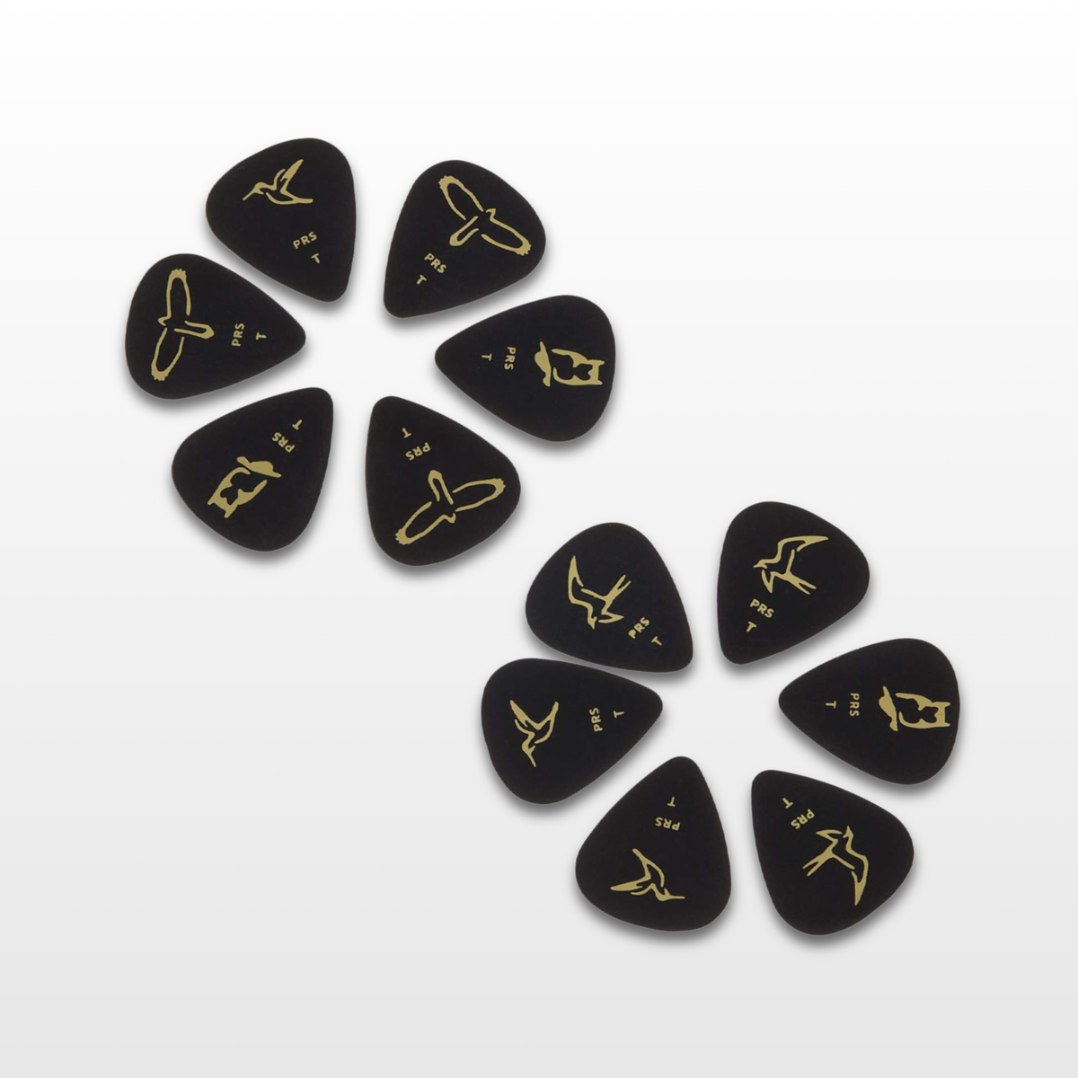 PRS Gold Birds Assorted Picks Thin (12)