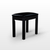 Artesia Piano Bench Vinyl Laminated Cabinet, Black