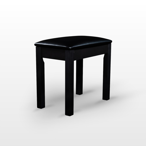 Artesia Piano Bench Vinyl Laminated Cabinet, Black