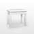 Artesia Piano Bench Vinyl laminated Cabinet, White