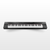 A-61 Semi-Weighted 61-Key Black Keyboard