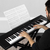 A-61 Semi-Weighted 61-Key Black Keyboard