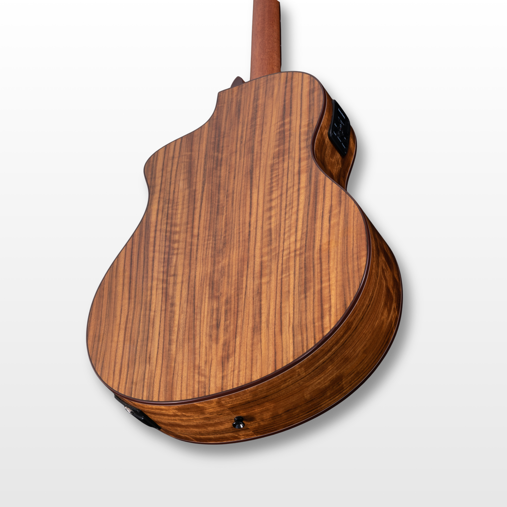 جيتار Washburn Bella Tono Suprema الصوتي الكهربائي، لون Charcoal Burst