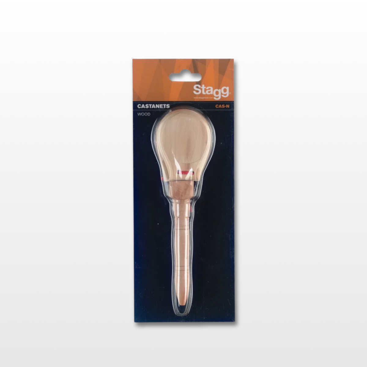 Stagg 3 Wooden Castanets with Handle