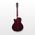 Washburn Deep Forest Burl Ace Electro-Acoustic Guitar, Amber Fade