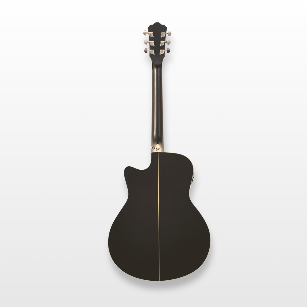 Washburn Deep Forest Burl Ace Electro-Acoustic Guitar, Black Fade