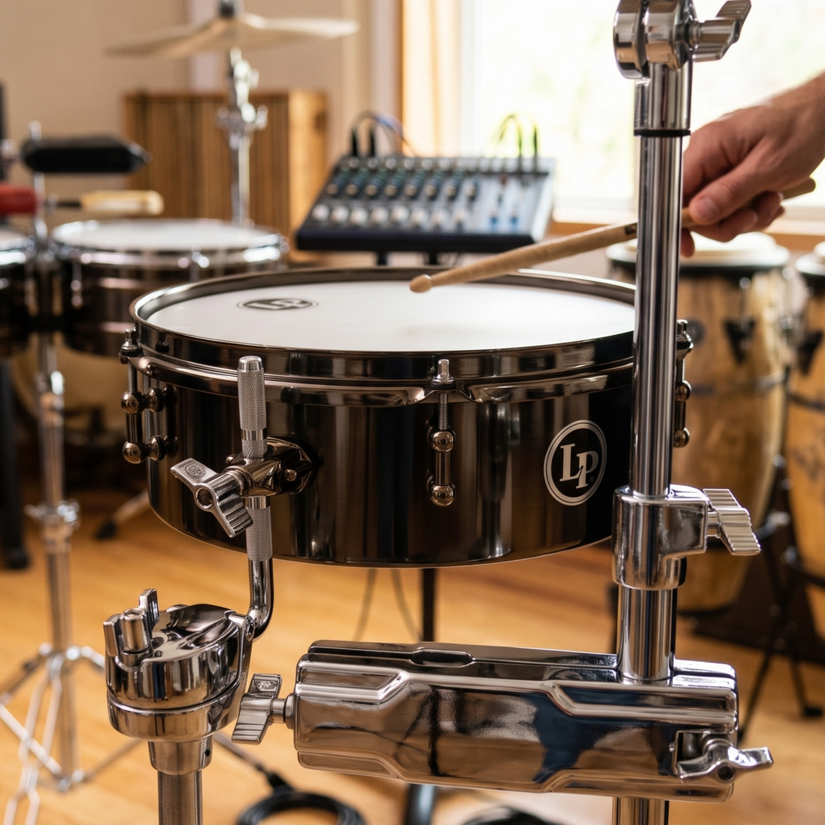 LP Drum Set Timbale 12", Black Nickel