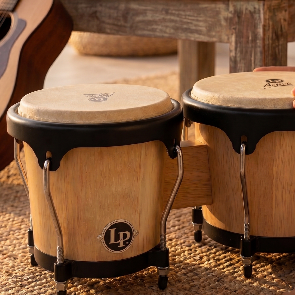 LP Aspire 6-3/4″ & 8″ Bongos, Natural