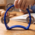 Stagg Mini Tambourine (4-Jingles), Blue
