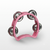 Stagg Mini Tambourine (4-Jingles), Pink