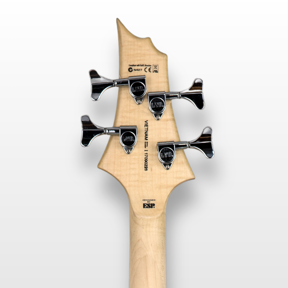 ESP LTD B-10 جيتار بيس كهربائي، أسود مطفأ