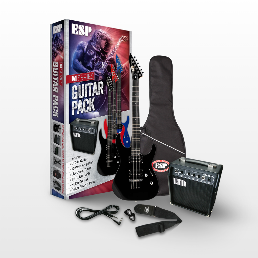 ESP LTD M Series Pack Electric Guitar, Black