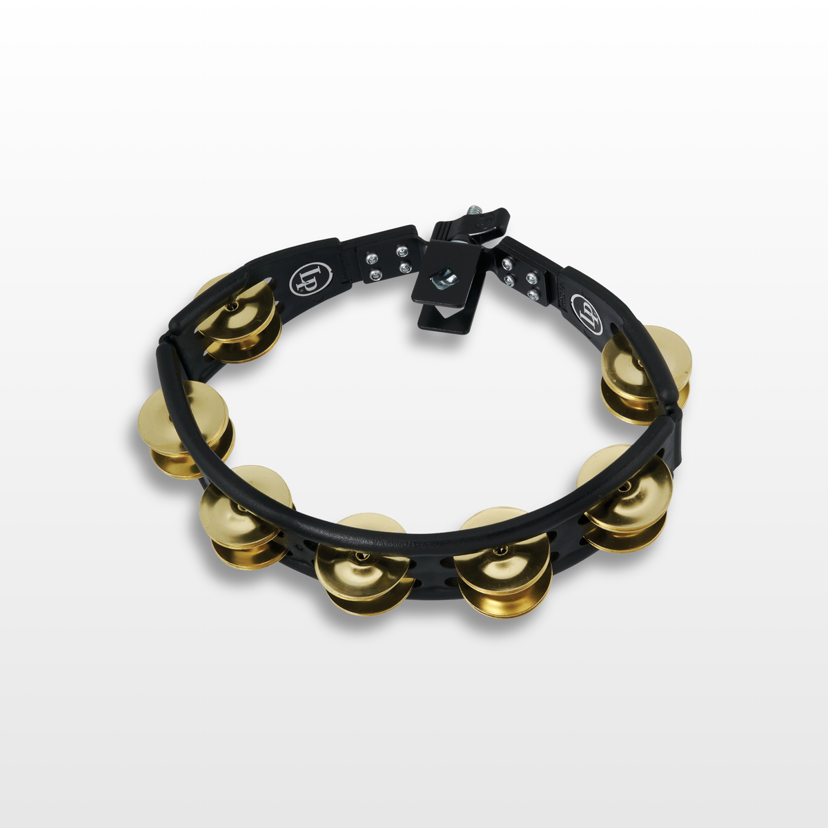 LP Cyclops Mounted Brass Tambourine, Black