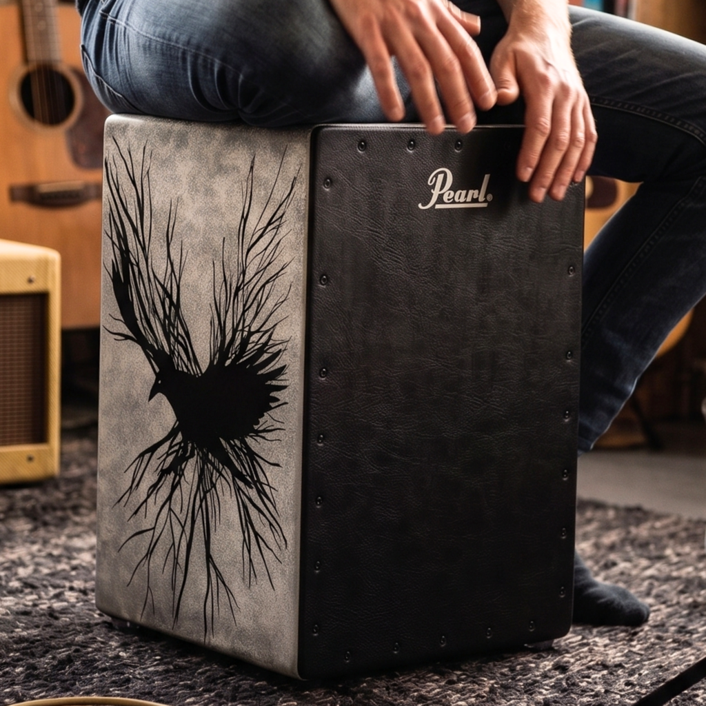 Pearl Primero Box Cajon Black Raven