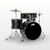 PDP Center Stage 5pc Drum Kit, Iridescent Black Sparkle