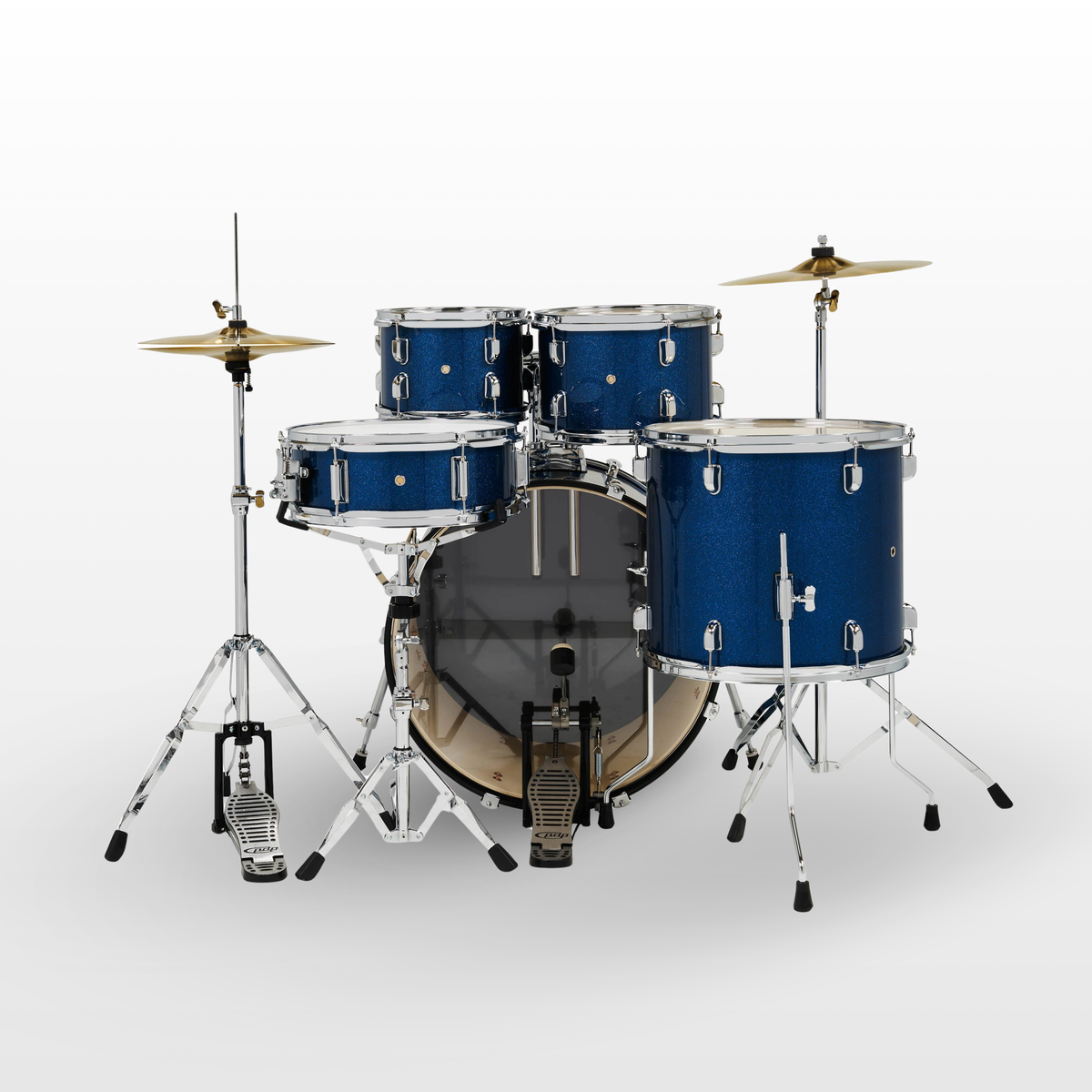 PDP Center Stage 5pc Drum Kit, Royal Blue Sparkle