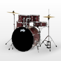 PDP Center Stage 5pc Drum Kit Ruby Red Sparkle Finish