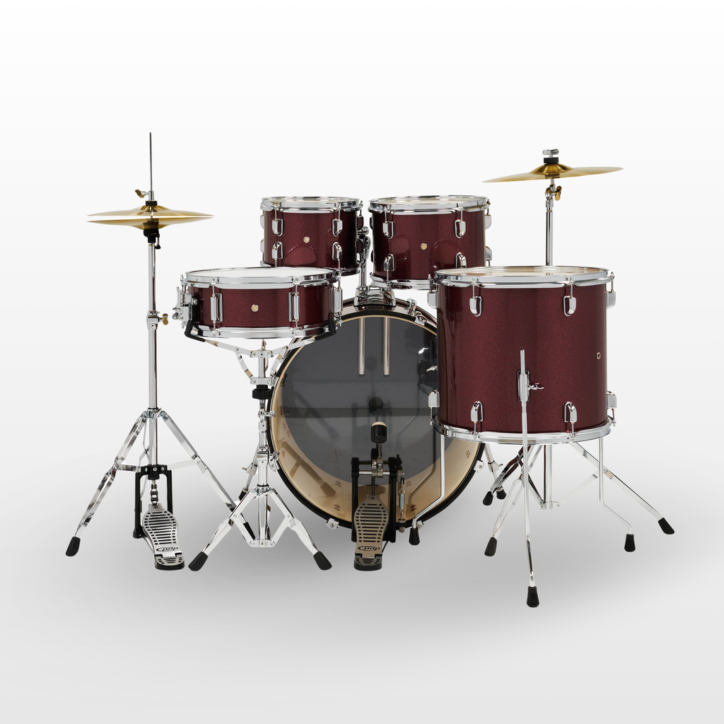 PDP Center Stage 5pc Drum Kit Ruby Red Sparkle Finish