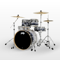 PDP Concept Maple Shell Pack, Silver Black Fade Lacquer