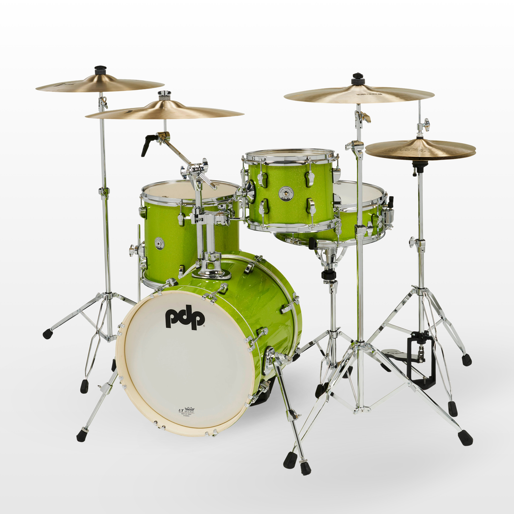 PDP New Yorker 4pc Shell Pack, Electric Green Sparkle