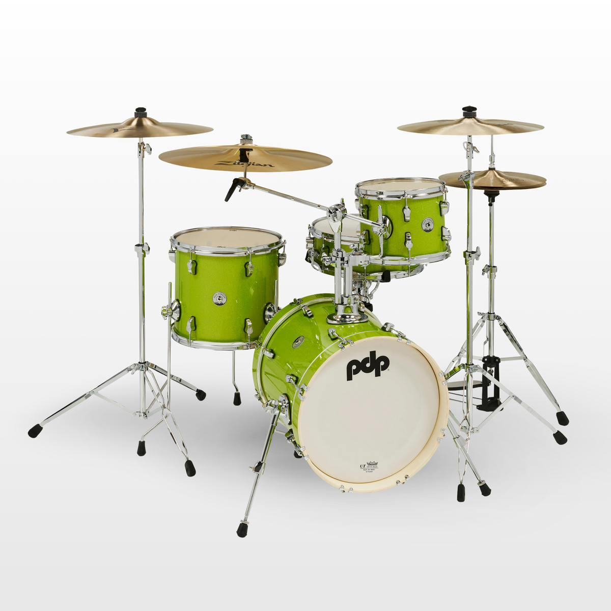 PDP New Yorker 4pc Shell Pack, Electric Green Sparkle