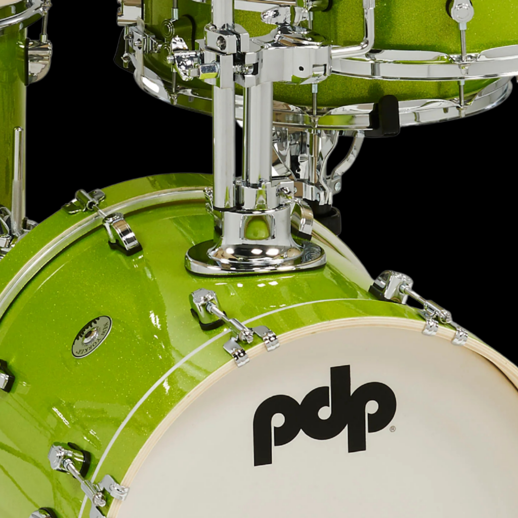 PDP New Yorker 4pc Shell Pack, Electric Green Sparkle