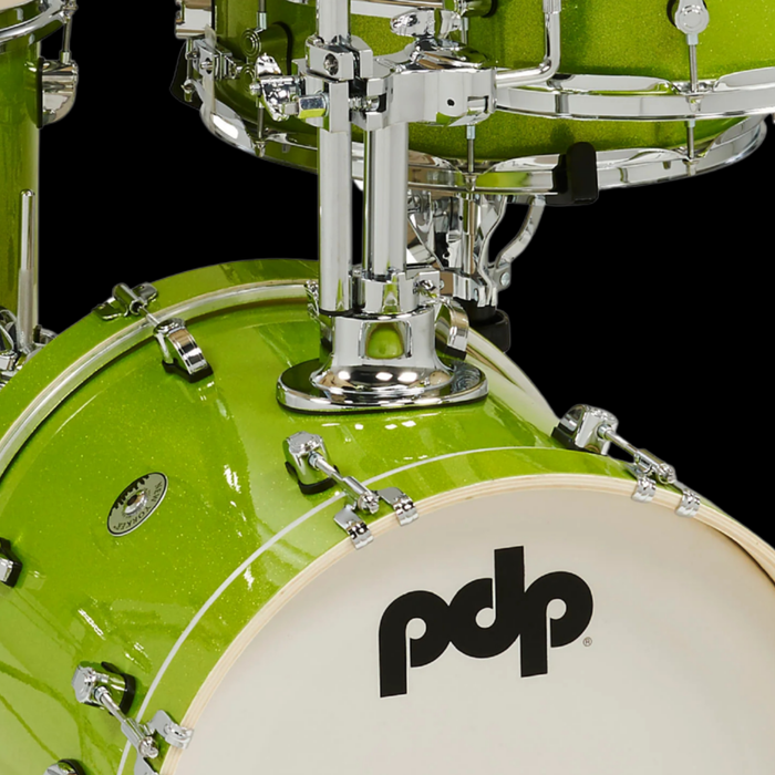 PDP New Yorker 4pc Shell Pack, Electric Green Sparkle