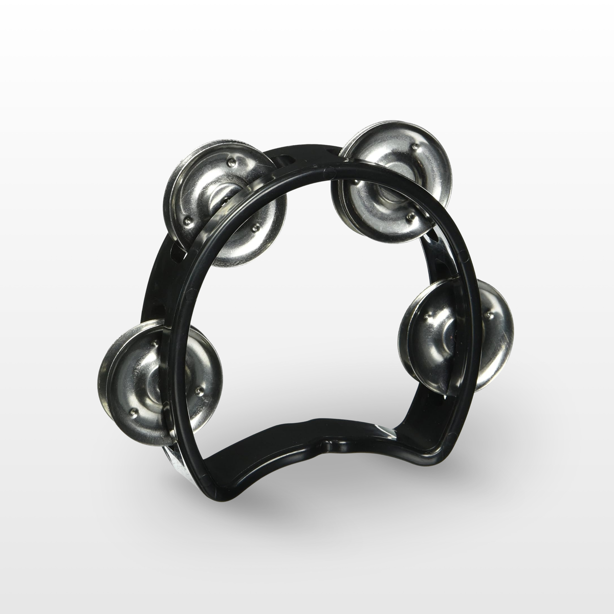 Stagg Mini Tambourine (4-Jingles), Black