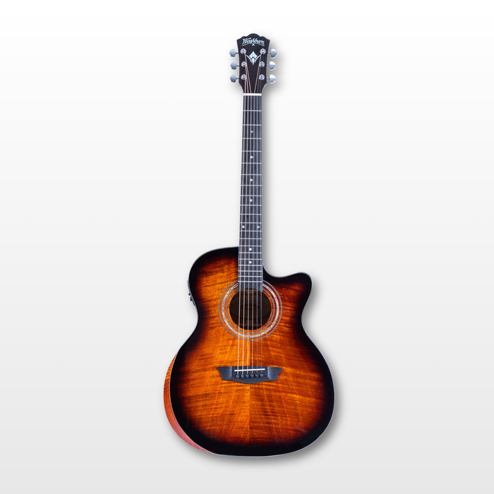 Washburn Comfort Electro-Acoustic Guitar, Cognac Sunburst