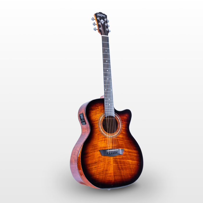 Washburn Comfort Electro-Acoustic Guitar, Cognac Sunburst