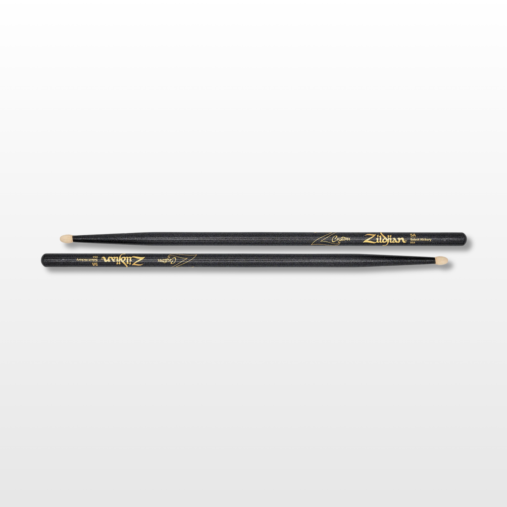 Zildjian Custom LE 5A Drum Sticks, Black Chroma