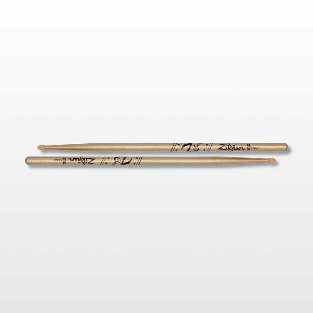 Zildjian Custom LE 5A Drum Sticks, Gold Chroma