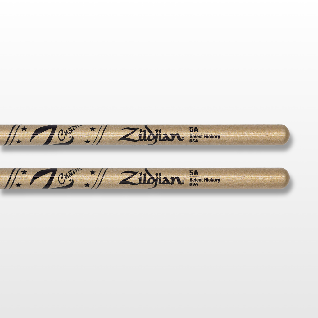 Zildjian Custom LE 5A Drum Sticks, Gold Chroma